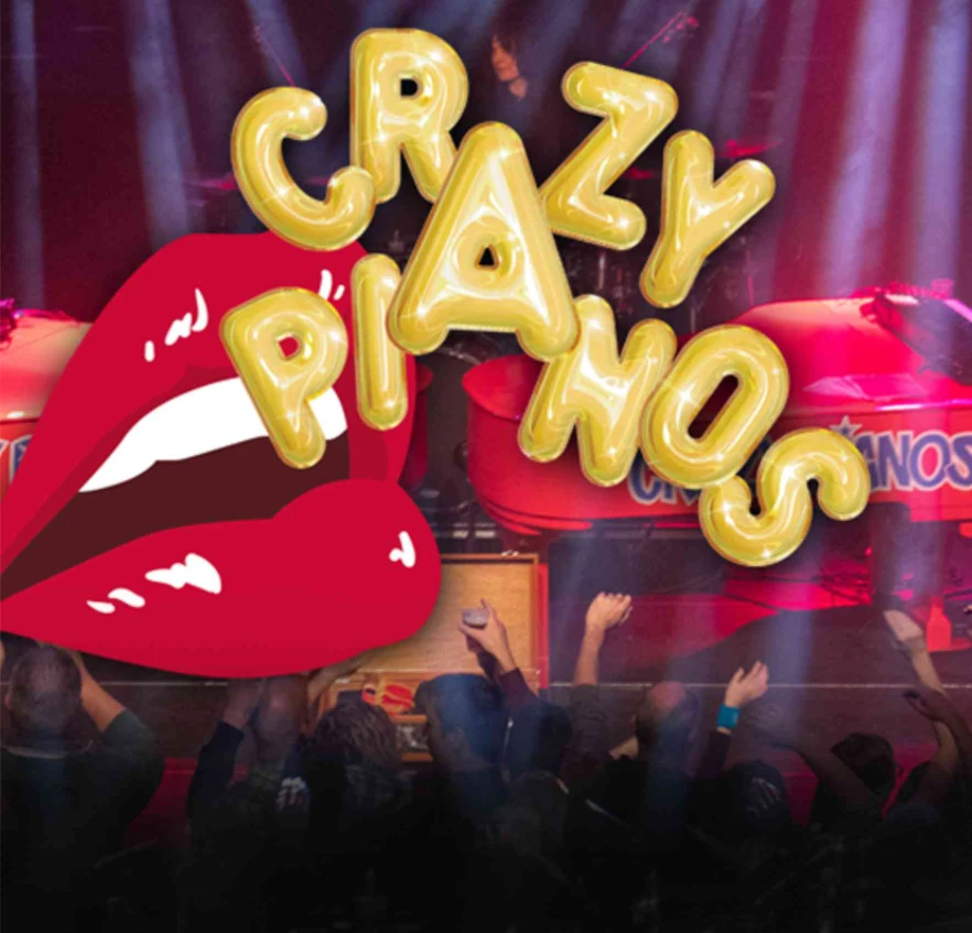 Crazy Pianos on tour boeken